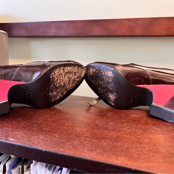 Farylrobin Burgundy and Red Wedges - Picture 6 of 7